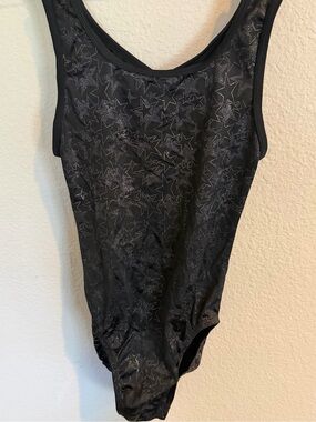 Santana Leos black star gymnastics dance leotard adult size small